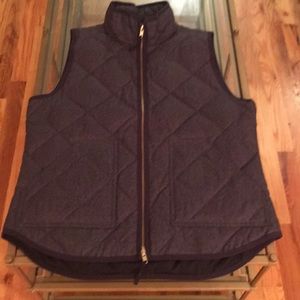 NWOT J Crew Flannel Down Vest